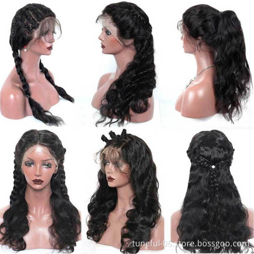 Factory Price Brazilian Hair Wig Short HD Lace Wig Vendors Cuticle Aligned Hair Mink  Front Lace Wig For Black Women